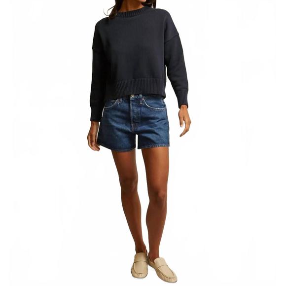 NEW PERFECTWHITETEE janet cotton sweater in navy - Picture 1 of 3